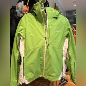 Patagonia Lime and White Outdoor Gortex Jacket